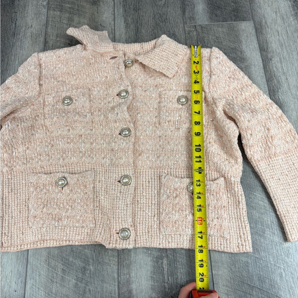 St. John Peach Knit Jacket - Picture 14 of 16